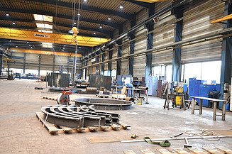 Einblicke in Fertigungshalle der Betriebsstätte Dinklage